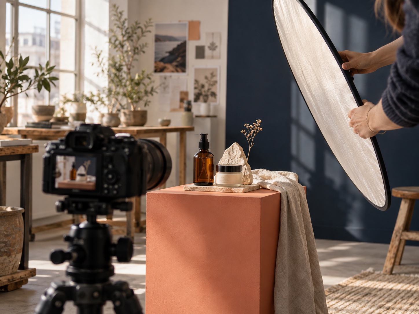 Illustration : Mise en scène d’un produit lors d’un tournage